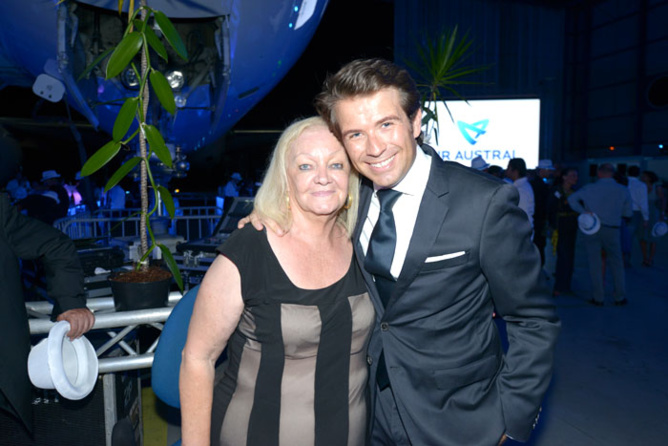 Aude Palant-Vergoz et Christophe Bégert,animateur de la soirée Aude Palant-Vergoz et Christophe Bégert,animateur de la soirée