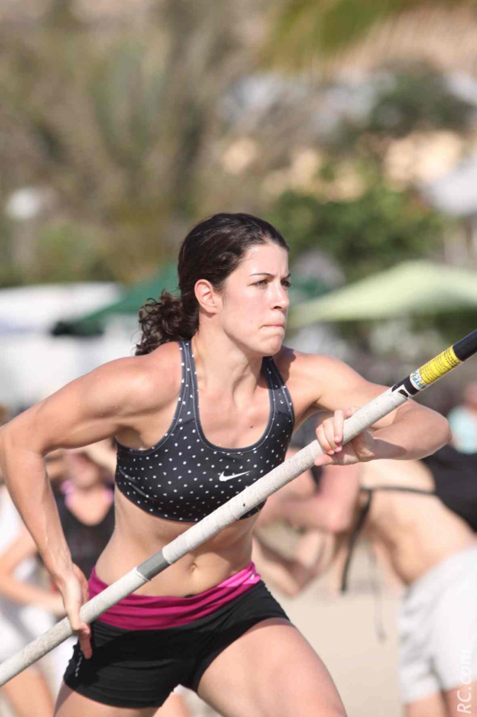 Marion Fiack, concentrée et prête à s'élever haut dans le ciel Marion Fiack, concentrée et prête à s'élever haut dans le ciel