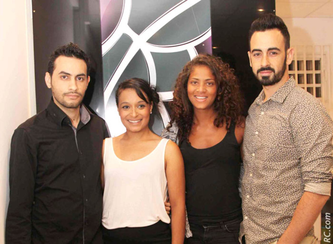 Allan Clain, Florence Assani, aux côtés de Eloïse Von-Pine et Ulrich Boyer, les «invités d'honneur» Allan Clain, Florence Assani, aux côtés de Eloïse Von-Pine et Ulrich Boyer, les «invités d'honneur»