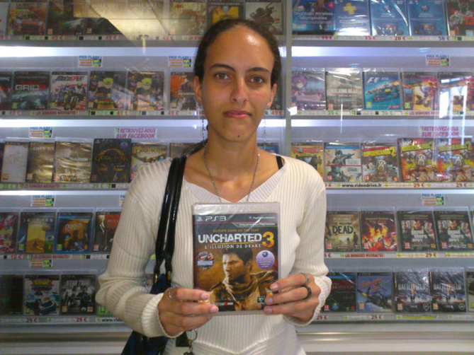 Laure Gaudens a gagner UNCHARTED 3 sur Playstation 3