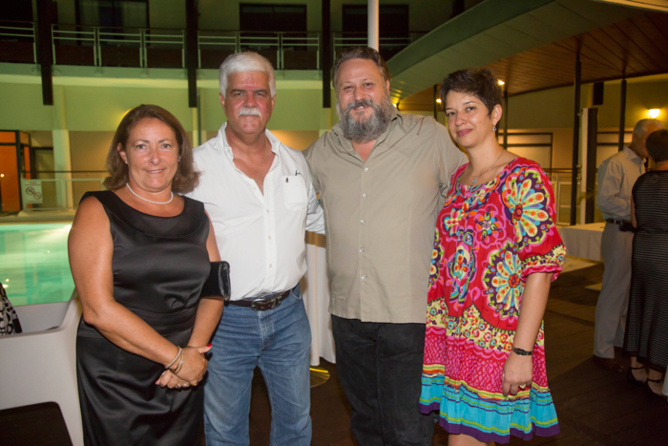 Mme Colette et Bruno Morel, Patrice Baloukjy et son épouse Carine Mme Colette et Bruno Morel, Patrice Baloukjy et son épouse Carine