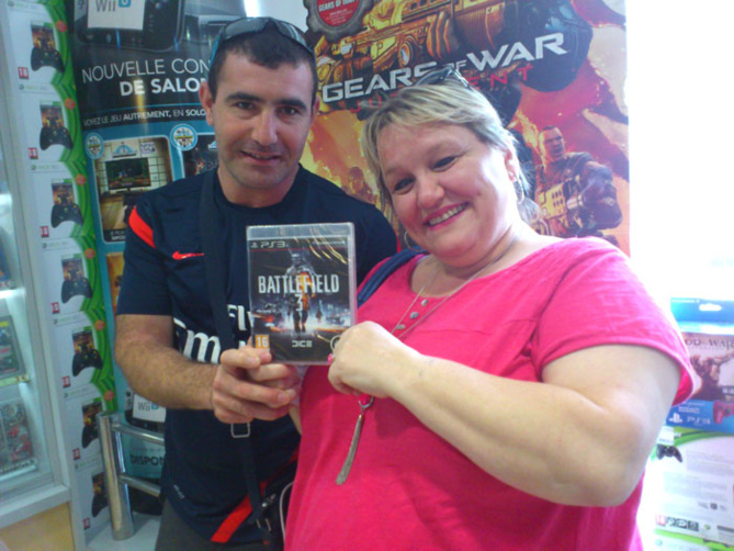 Valerie Chebli a gagné BATLLEFIELD 3 sur Playstation 3 Valerie Chebli a gagné BATLLEFIELD 3 sur Playstation 3