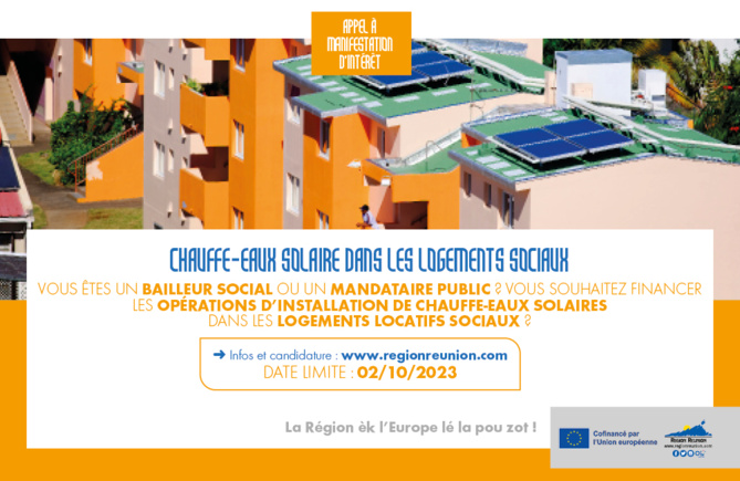 AMI - Installation de chauffe-eaux solaires en faveur des logements collectifs sociaux AMI - Installation de chauffe-eaux solaires en faveur des logements collectifs sociaux
