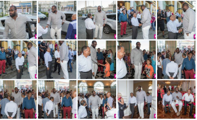 Teddy Riner <br> Honoré par la Ville de Saint-Denis Teddy Riner <br> Honoré par la Ville de Saint-Denis