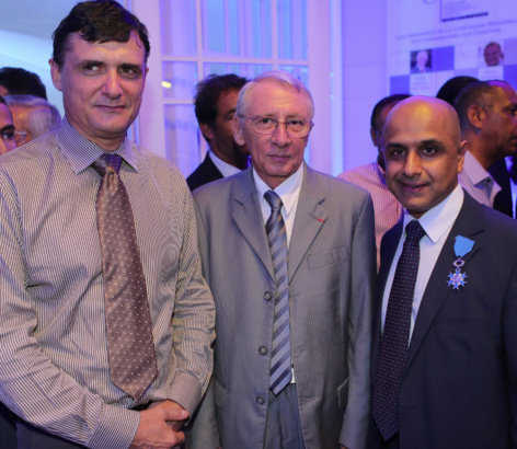 Jérome Isautier, président de l'Adir, Jean-Raymond Mondon, président du Ceser et Aboullah Lala Jérome Isautier, président de l'Adir, Jean-Raymond Mondon, président du Ceser et Aboullah Lala