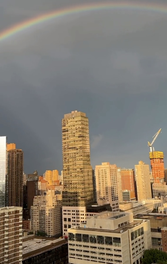 L'incroyable vidéo de l'arc-en-ciel au dessus de New York ce 11 septembre