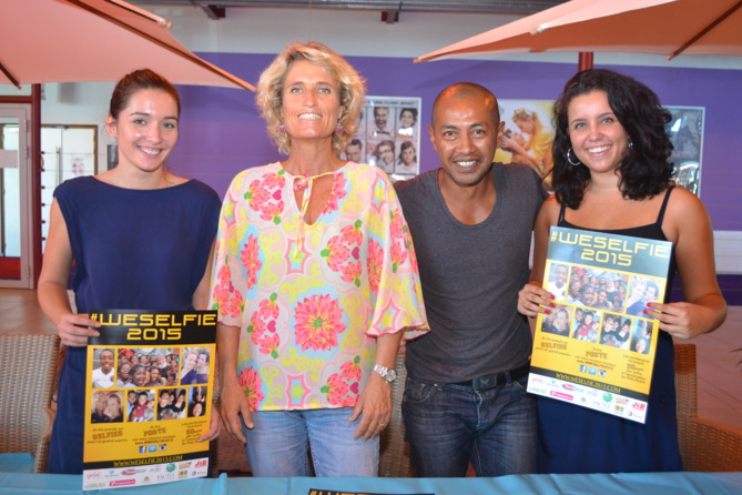 Coralie Verron, étudiante, Anne-Gaëlle Hoarau, ex-championne de surf, Frank Rabarivony, footballeur, et Camille Lassaux, étudiante