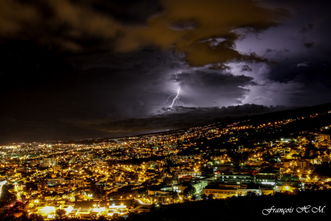 Orage et éclairs hier soir, les photos