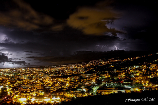 Orage et éclairs hier soir, les photos