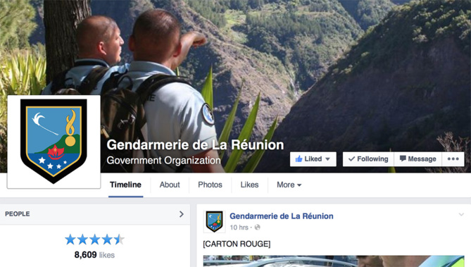 Les gendarmes ont leur Facebook