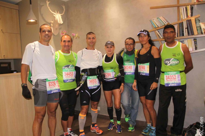 Marathon de Paris<br> La Réunion en l'air!