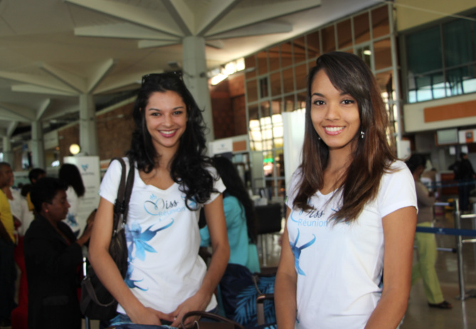 Le départ des candidates Miss Réunion 2015 pour Paris Le départ des candidates Miss Réunion 2015 pour Paris