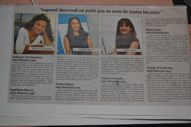 6 Miss ont témoigné et confirmé leur belle expérience de Miss Réunion 6 Miss ont témoigné et confirmé leur belle expérience de Miss Réunion