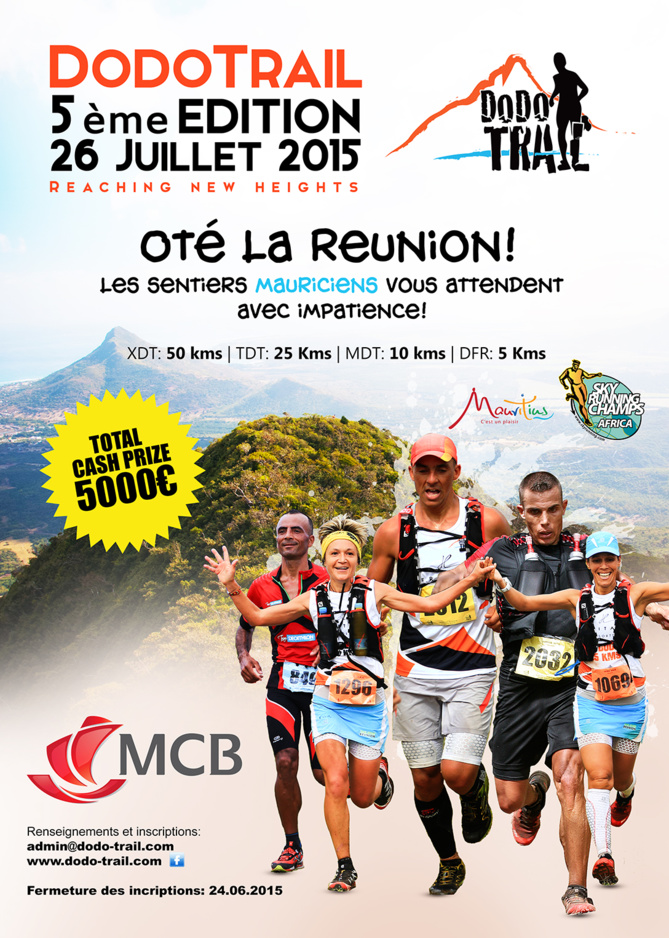 Dodo Trail le 26 juillet<br>L'épreuve intègre le circuit international «Skyrunning» Dodo Trail le 26 juillet<br>L'épreuve intègre le circuit international «Skyrunning»