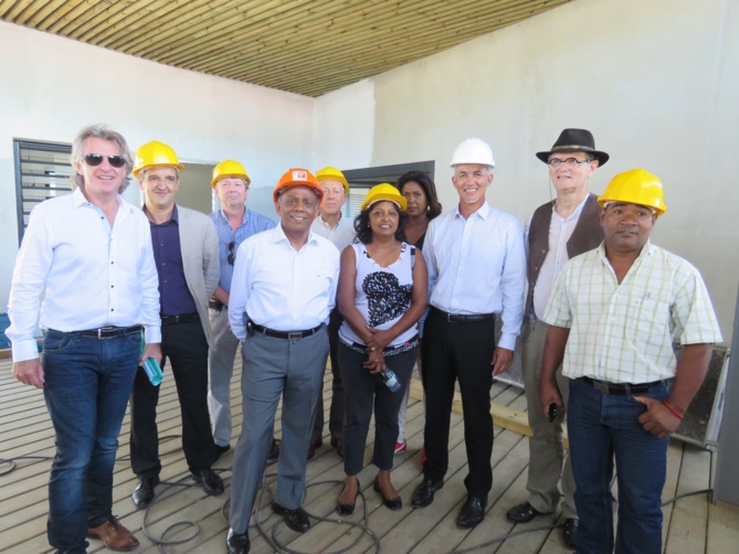 La Cinor et la Ville de Saint-Denis étaient en visite sur le chantier...