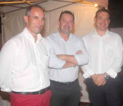 Patrice Arnoult, gérant Interlinge, Philippe Chardot, Inspecteur Patrimoine Allianz, et Jean Deleflie, gérant Réuniblanc