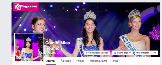 Capture d'écan Facebook Comité Miss Réunion Capture d'écan Facebook Comité Miss Réunion