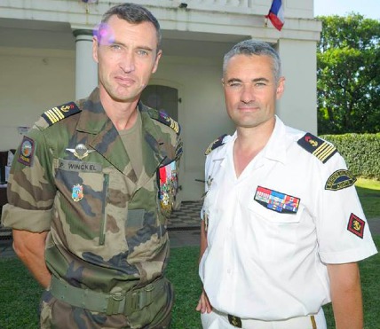 Le colonel Pierre Winckel et le colonel Jean-Vincent Berte