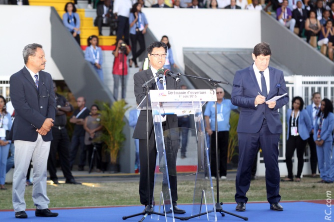 Le discours des officiels qui ouvrent les Jeux.