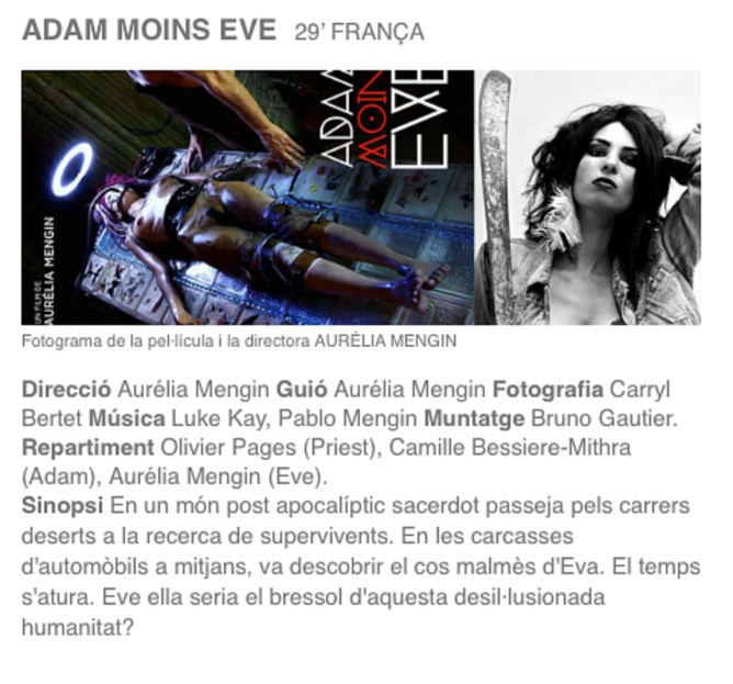 Aurélia Mengin (à droite) parcourt les festivals de film en Europe. Retour du Festival Même Pas Peur à Saint-Philippe début 2016