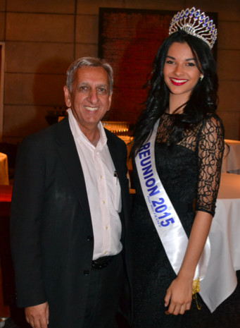 Avec Aziz Patel du Comité Miss Réunion