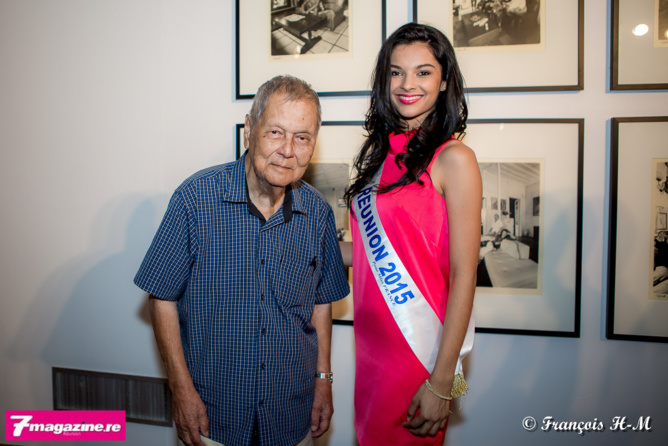Paul Vergès a félicité Azuima Issa pour son titre de Miss Réunion...