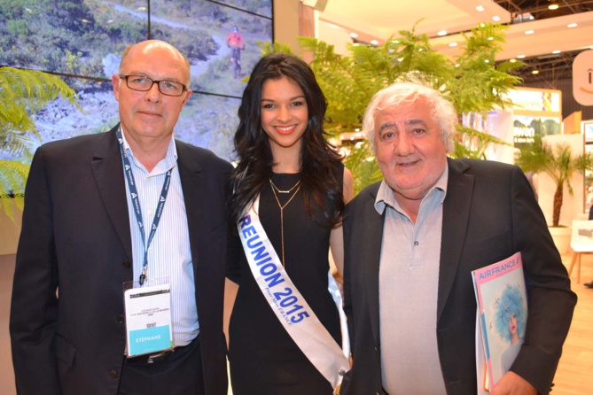 Stéphane Baras, directeur général LUX Saint-Gilles, Azuima Issa, et un professionnel du tourisme Stéphane Baras, directeur général LUX Saint-Gilles, Azuima Issa, et un professionnel du tourisme