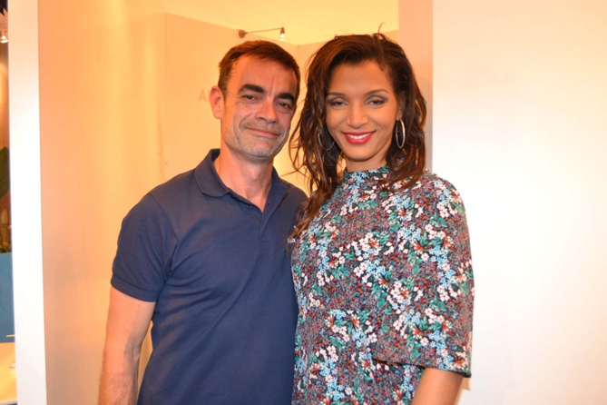 Fabrice Adam, responsable communication Air Austral, et Stéphanie Thazar Fabrice Adam, responsable communication Air Austral, et Stéphanie Thazar