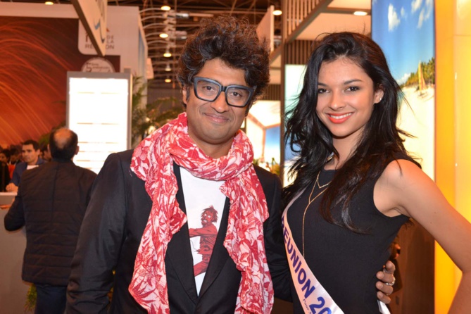 Sébastien Folin avec Miss Réunion Sébastien Folin avec Miss Réunion