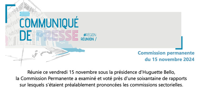 Commission permanente du 15 novembre 2024 Commission permanente du 15 novembre 2024