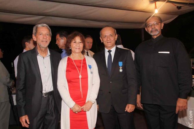 Jean-Yves Azélie, Loïc Armand, et le lieutenant colonel du SDIS Dominique Fontaine Jean-Yves Azélie, Loïc Armand, et le lieutenant colonel du SDIS Dominique Fontaine