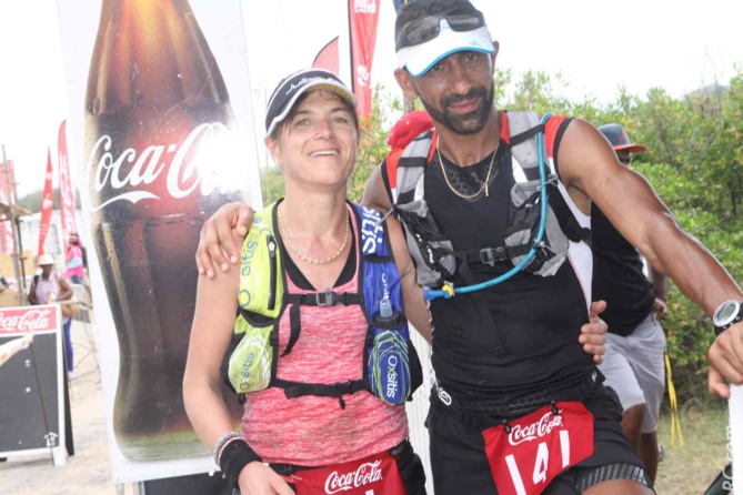 Arrivées de Maud Gobert et de Yannick Vidot qui a déclaré : «C'est plus dur que la Mascareignes». Arrivées de Maud Gobert et de Yannick Vidot qui a déclaré : «C'est plus dur que la Mascareignes».