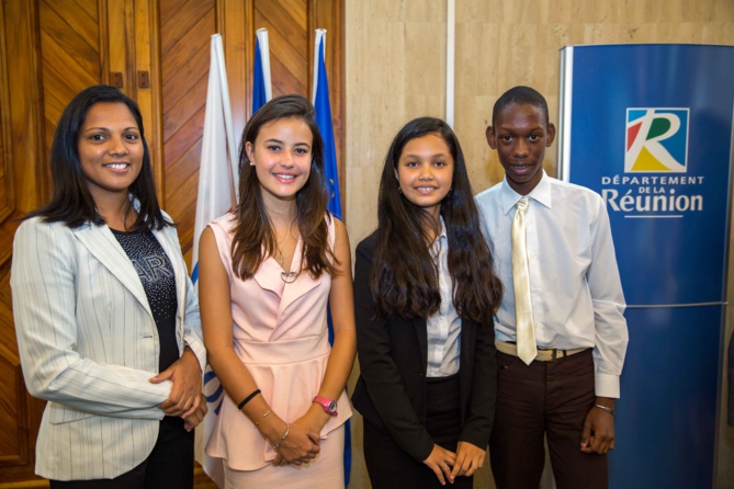 Mme Ramin, Swann Gester, la présidente Jade Tong-Yette, et Ludovic Babas Mme Ramin, Swann Gester, la présidente Jade Tong-Yette, et Ludovic Babas