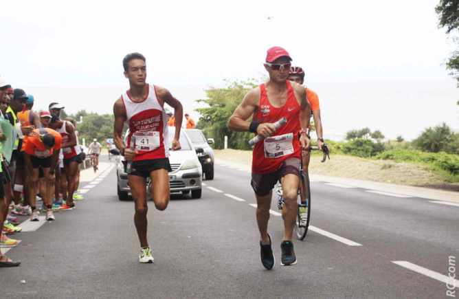 Le Team de Saint-Joseph au coude à coude avec le CASL, au niveau de la Montée de la Cabane Le Team de Saint-Joseph au coude à coude avec le CASL, au niveau de la Montée de la Cabane