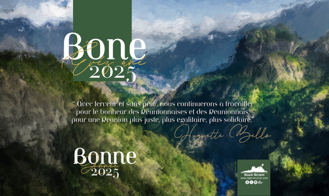 Vœux de la Présidente, Huguette Bello, pour l’année 2025 Vœux de la Présidente, Huguette Bello, pour l’année 2025