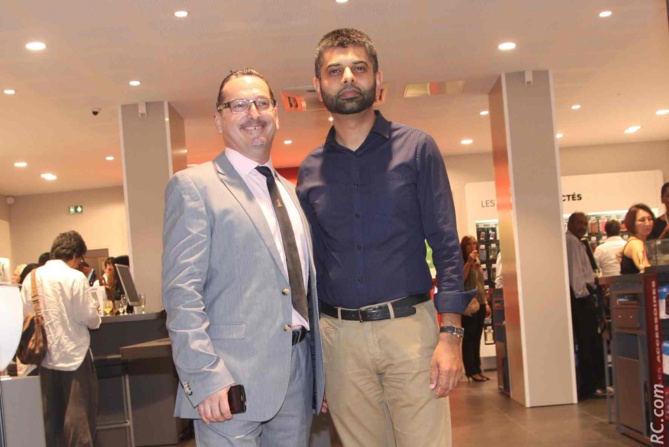 Laurent Piédimonte et Norman Simjee, propriétaire des locaux Laurent Piédimonte et Norman Simjee, propriétaire des locaux