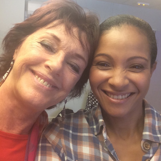 Annie Duperrey avec Gladys Remini qui jour le rôle de Myriam