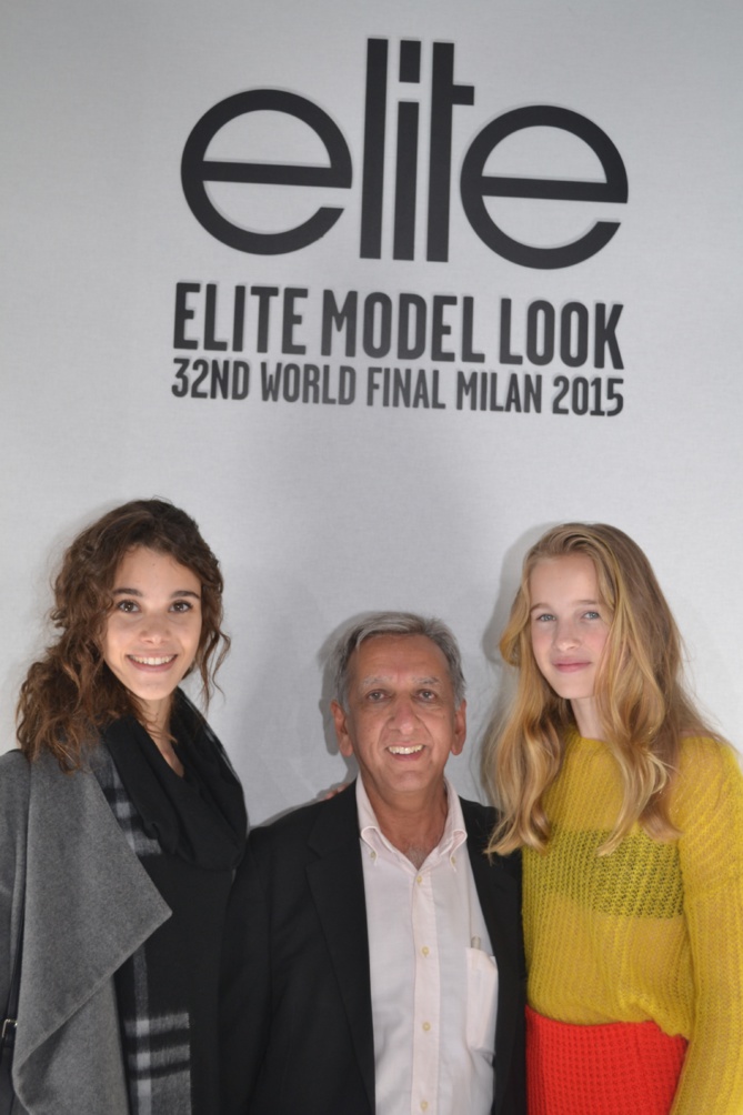 Pauline, Aziz Patel, directeur Elite Model Look Reunion et organisateur du concours Elite Model Look Reunion Island et Leia.