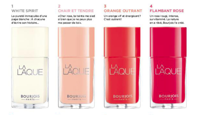 La Laque ou l'art du vernis par Bourjois La Laque ou l'art du vernis par Bourjois