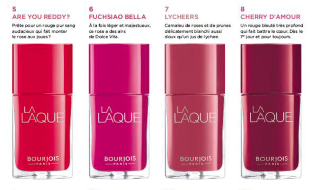 La Laque ou l'art du vernis par Bourjois La Laque ou l'art du vernis par Bourjois