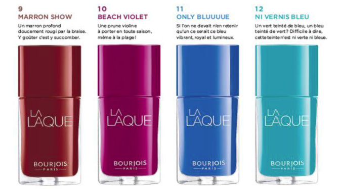 La Laque ou l'art du vernis par Bourjois La Laque ou l'art du vernis par Bourjois