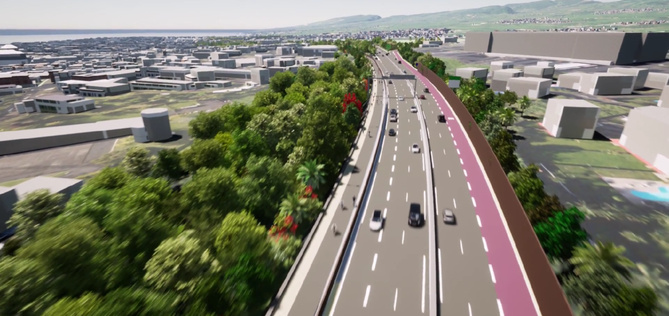 Projet d’aménagement de la route nationale 2 (RN2) entre l’échangeur Bourbier et le giratoire des Plaines sur le territoire de la commune de Saint-Benoît