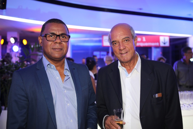 Mettre Yves Ethève (à droite), président de Mauréfilms, avec un ami