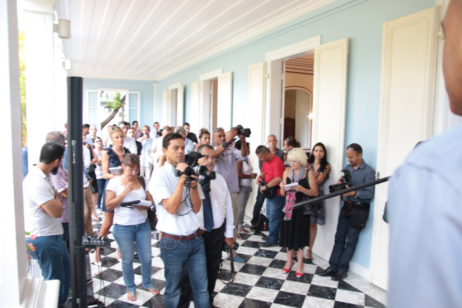 La presse venue nombreuse