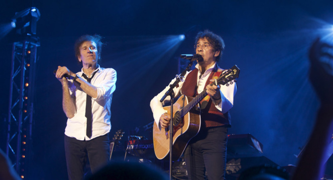 Alain Souchon et Laurent Voulzy au Stade de l'Est Alain Souchon et Laurent Voulzy au Stade de l'Est