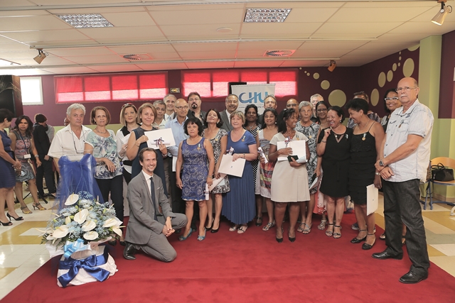 Les médaillés Vermeil du CHU Sud Réunion