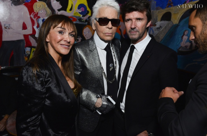 Babeth Djian, Karl Lagerfeld, Paul-Emmanuel Reiffers Babeth Djian, Karl Lagerfeld, Paul-Emmanuel Reiffers
