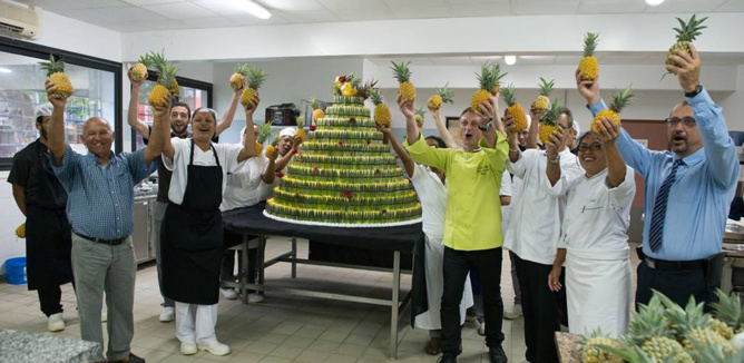 Un show sculpture sur fruits incroyable à La Réunion