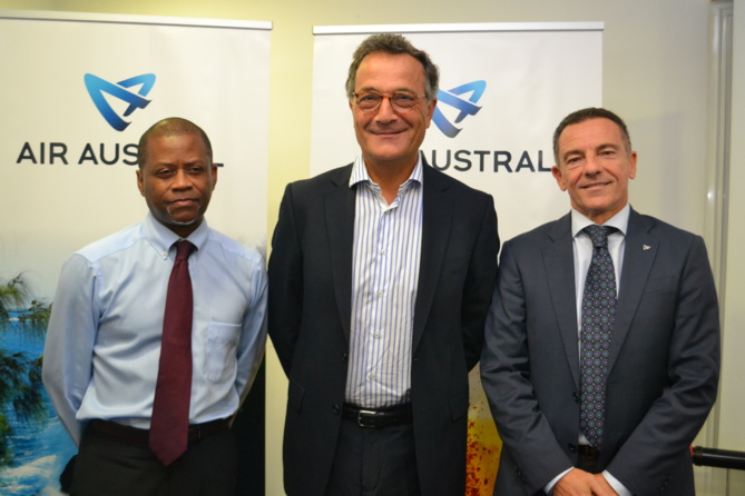 Joseph Bréma, directeur général adjoint en charge des affaires économiques et financières, Pierre Bosse, directeur général adjoint Technique et Exploitation et Dirigeant Responsable, et Jean-Marc Grazzini directeur général