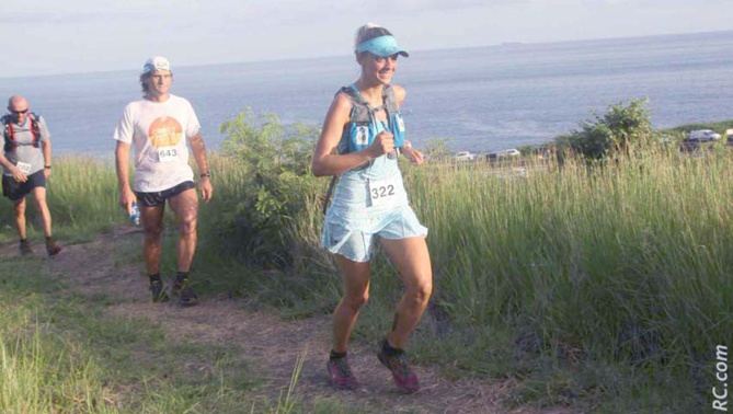 Eugénie Mareux vers le 8ème km. Elle terminera 3ème senior Eugénie Mareux vers le 8ème km. Elle terminera 3ème senior